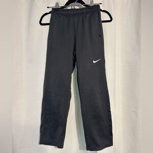 Nike Kids Black Joggers with White Logo